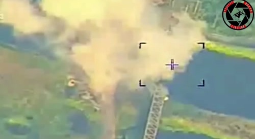 Russian Airforce Destroys Another Bridge In Ukraine.