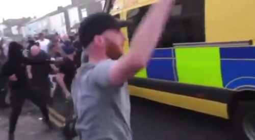 Riots in Southport after a terrorist stabbed children, killing 3