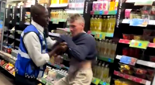 Fight With Shoplifter Inside The Northolt BP, UK