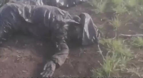 RU POV Dead soldiers after failed attack