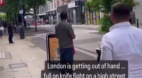 Knife fight in Woolwich