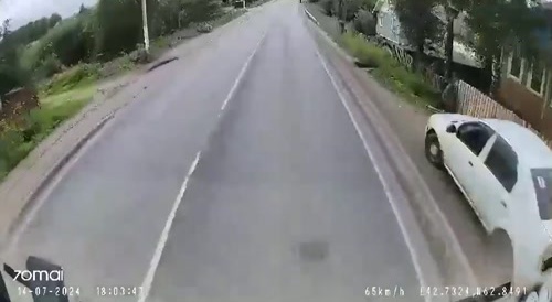 Old Man, Probably Deaf, Gets Killed By Truck In Russia