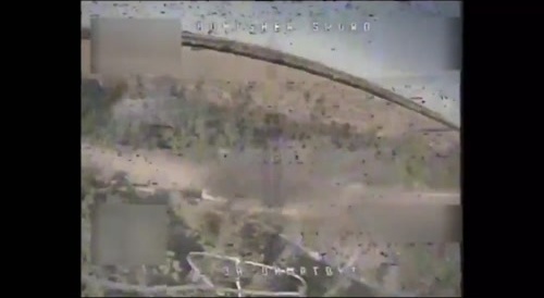 Kamikaze drone strikes on Russian logistic vehicles