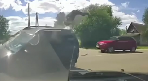 Dashcam Captures Last Moments Of Life Of Russian Motorcyclist