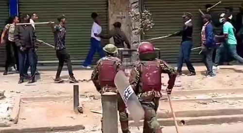 Kenya: Business Owners in Nairobi CBD beating up thieves who tried to break into their shops