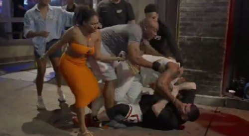Angry Black Dude Maced and Tased on 6th Street + Bonus Fight