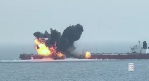 Houthis Sunk An Oil Tanker In The Red Sea.