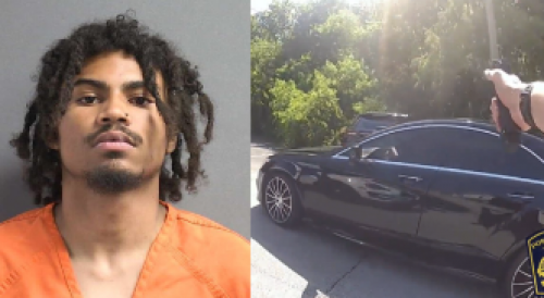 Florida man strikes officer with stolen car in high-speed chase that ends in swamp