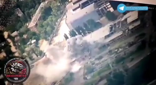 Russian Iskander-M Strike On A Tank Repair Base In Kharkiv.