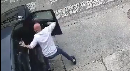 Woman Gets Stabbed By Bald Psycho After An Argument Inside The Bar