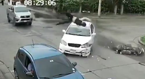 Honduras Biker Having A Really Shitty Day