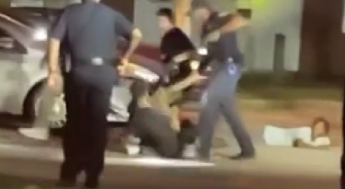 Ohio Cop Kicks Kneeling Suspect