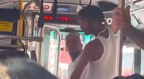 Ghetto Bus Driver Beats up Ghetto Passenger