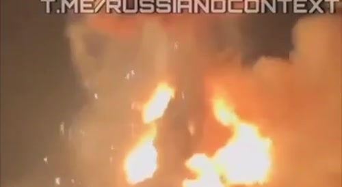 Detonation of aircraft ammo on Morozovsk airfield inside russia after Ukrainian drone strike