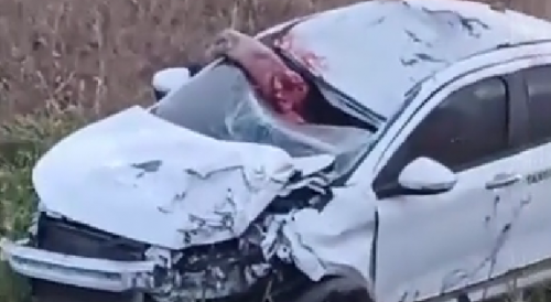 Motorcyclist Completely Destroyed In Road Accident In Sobral, Brazil