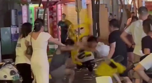 Plastic Chair Beatdown in China