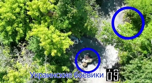 Small column of Ukrainian invaders killed after ambush.