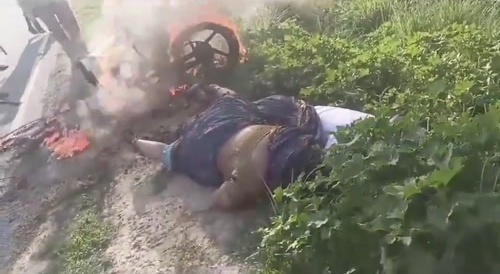 Big Man Killed In Fiery Motorcycle Accident In India