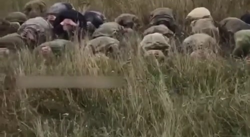 Russian militants are being captured near Kursk in batches