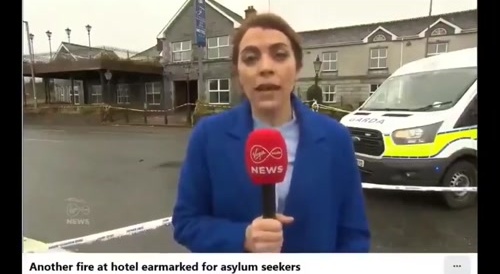 Based Irish Continue To Burn Hotels That Are Used As Storage Of Illegals.