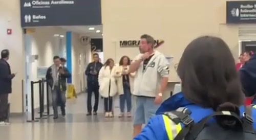 Man Attempts to Slice Neck in Airport