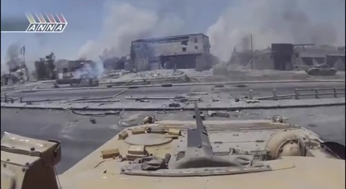 Old Footage Of Tank Pov Fighting Of The Syrian Civil War.