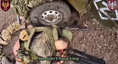 Russian UAZ ambushed in Kursk region