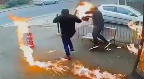 Arsonist Stes Himself On Fire In The UK