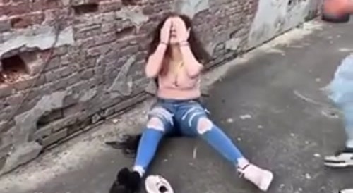 Girl Fight with A Brutal Punch Ending