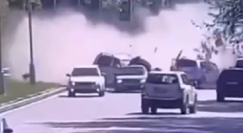 Moment Of Deadly Crash In Kazakhstan