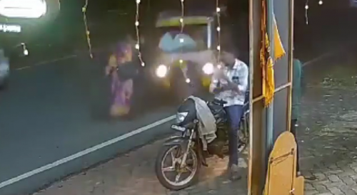 Woman Crushed By Speeding Rickshaw