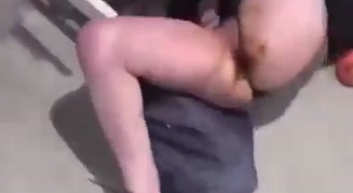 Fighing woman shit herself