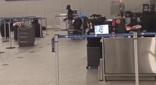 Black guy destroys main airport in Paris