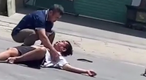 Van Driver Attempts To Revive A Moped Rider He Nearly Killed