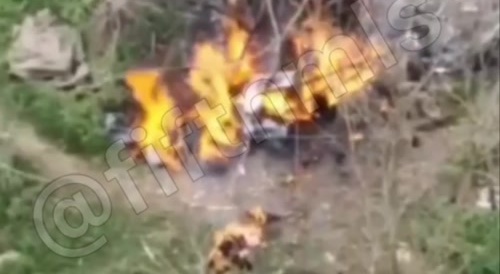 Ukrainian couple being burned alive.