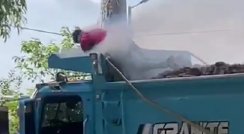 Dominican Trucker Electrocuted