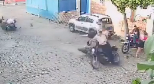 Collision Of Three Motorcycles In  Rio Grande do Norte, Brazil