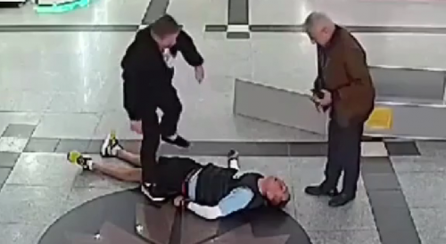 Man Attacks A Security Guard And Nearly Dies