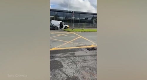 Guy in a van gets attacked