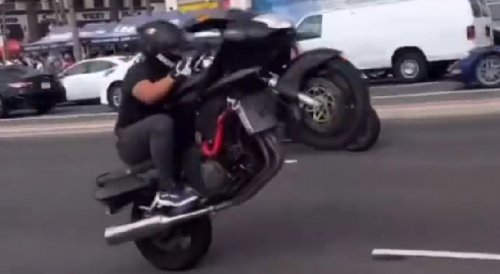 California Biker Dies Doing A Wheelie