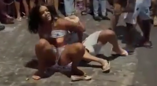 Yet Another Fight Of Females After Party In Brazil