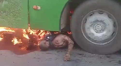 Fiery End Of Brazilian Motorcycle Courier