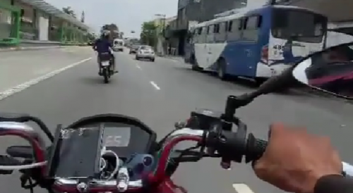 Biker Films His Friend Dies In Road Accident