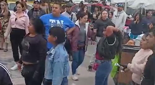 other foreigners fight elsewhere on the beach on the same day - Chile