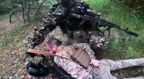 Russian special forces ambush Ukrainians in Kursk.