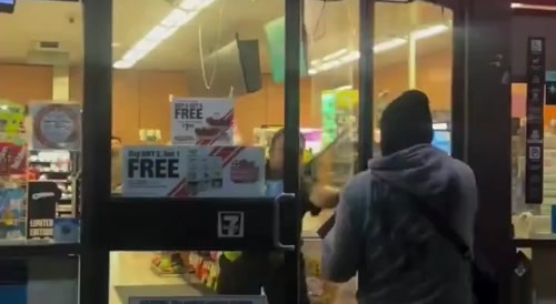 Flash mob loots convenience store