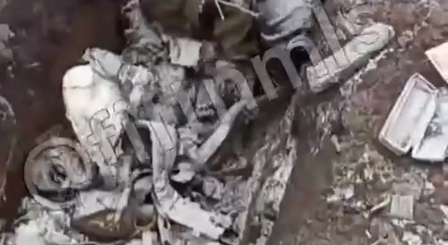 The trenches are littered with corpses. Piles of dead Ukrainians on Russian soil.