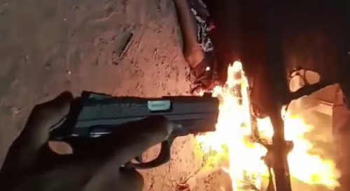 Man killed with 30 shots and set ablaze by gang