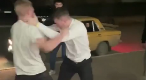 Russians Throwing Hands After A Dispute