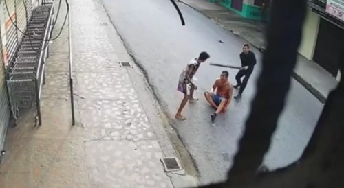 brutally beaten and stabbed in the street